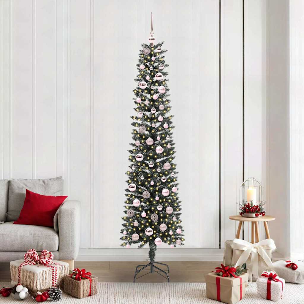 COZERA Artificial Christmas Tree with 300 LEDs with Stand Green 210 cm - Direct Imports