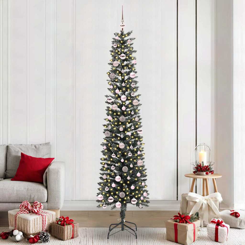COZERA Artificial Christmas Tree with 300 LEDs with Stand Green 240 cm - All Things Good