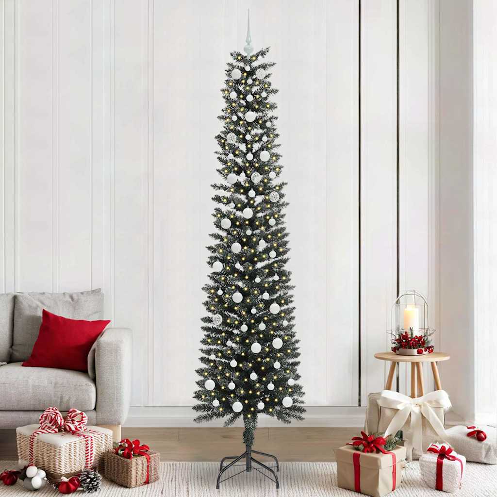 COZERA Artificial Christmas Tree with 300 LEDs with Stand Green 240 cm - Brittle & Co