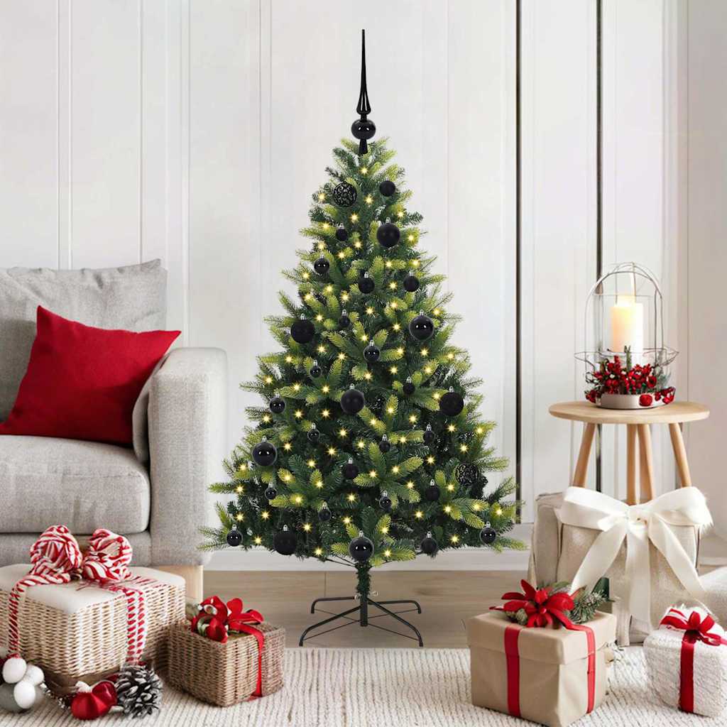 COZERA Artificial Hinged Christmas Tree 150 LEDs Green 120 cm - Merkel Designers