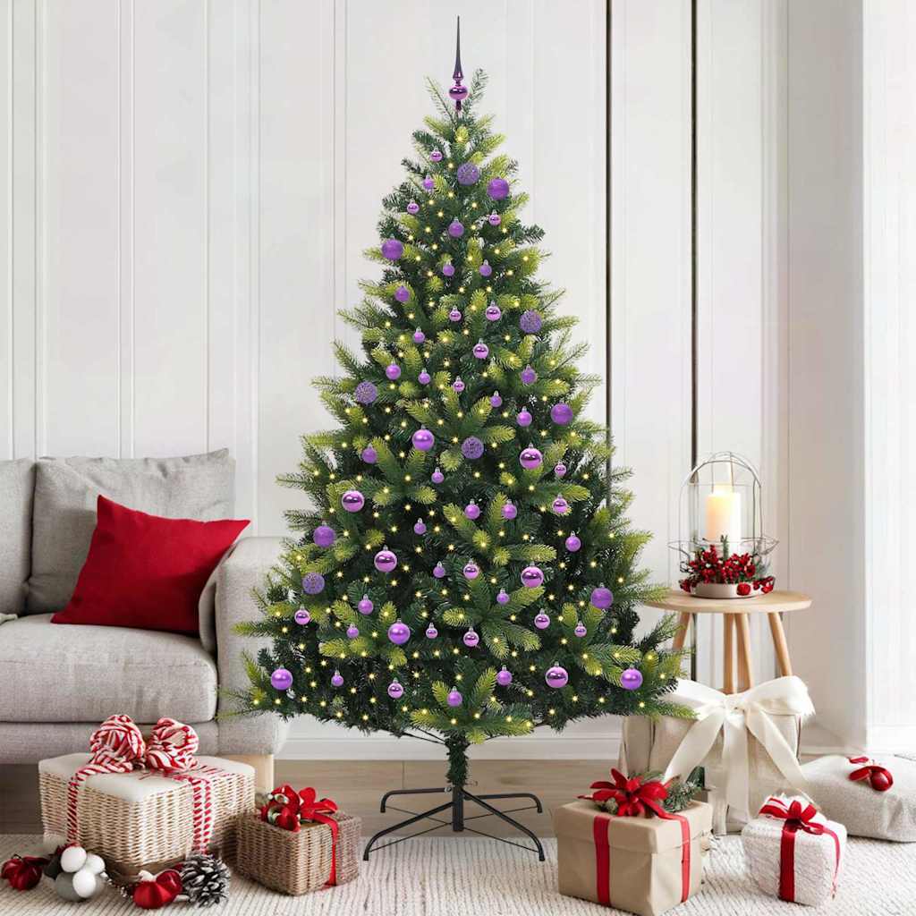 COZERA Artificial Hinged Christmas Tree 300 LEDs Green 180 cm - The Home Maker