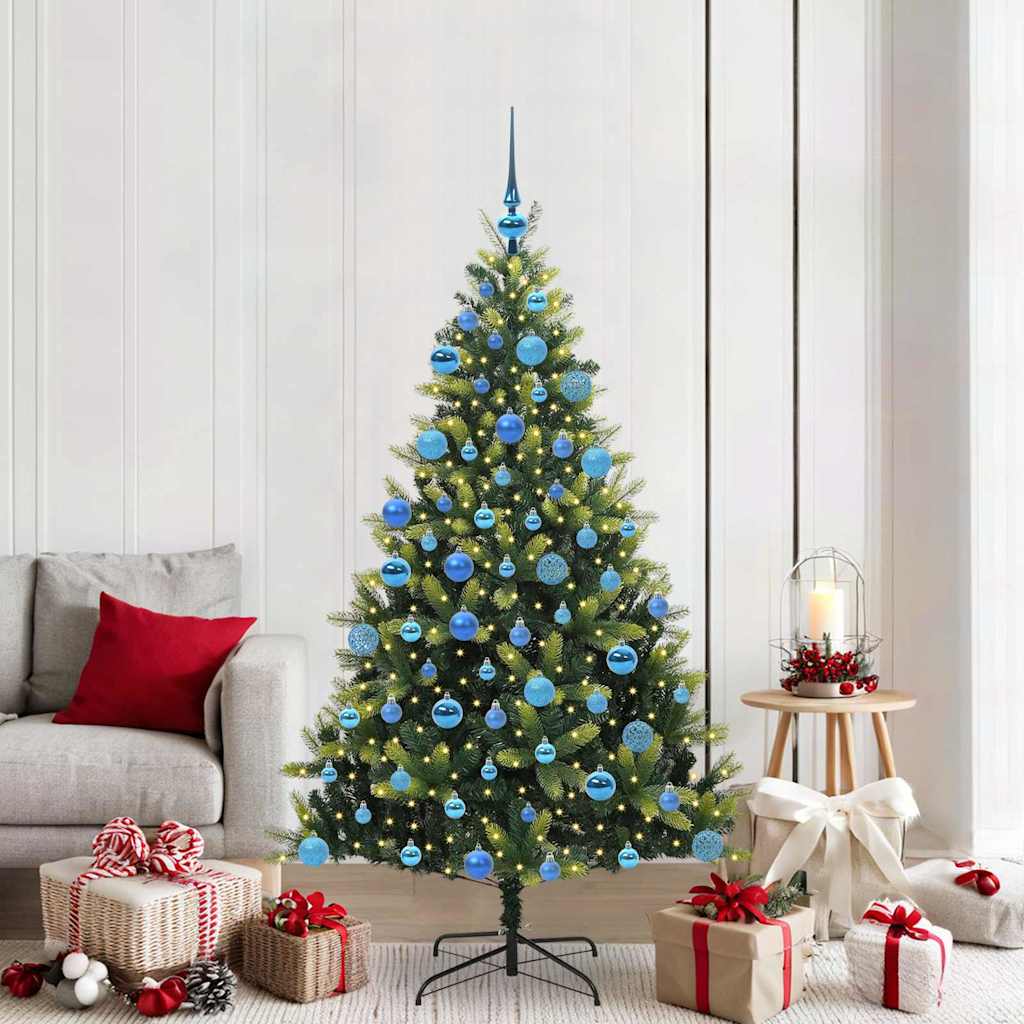 COZERA Artificial Hinged Christmas Tree 300 LEDs Green 180 cm - Tyrell & Tyrell