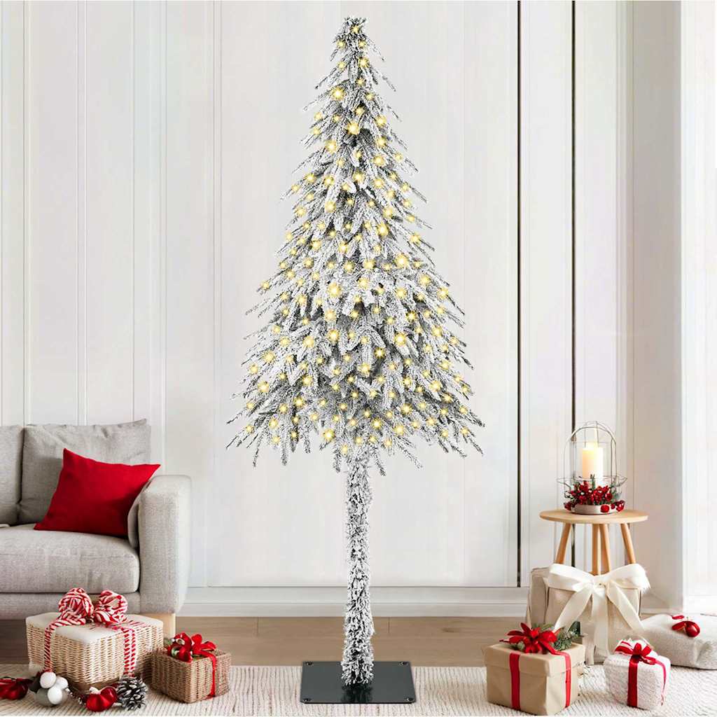 COSWIN Christmas Tree with 300 LEDs White 210 cm PE and Steel - Style and Chic