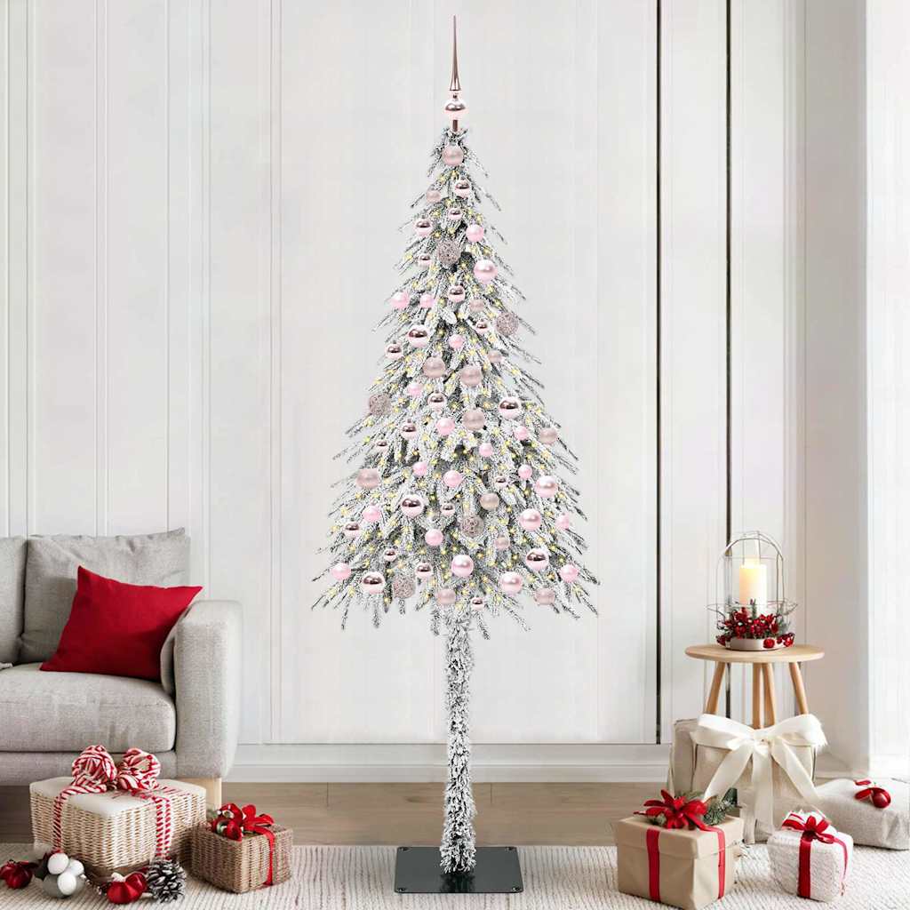 COSWIN Christmas Tree with 300 LEDs White 210 cm PE and Steel - Brittle & Co