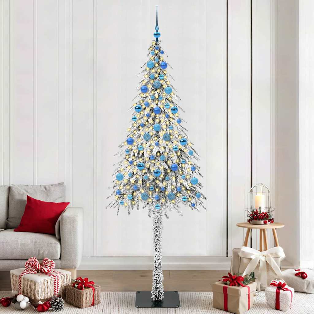 COSWIN Christmas Tree with 300 LEDs White 210 cm PE and Steel - Direct Imports