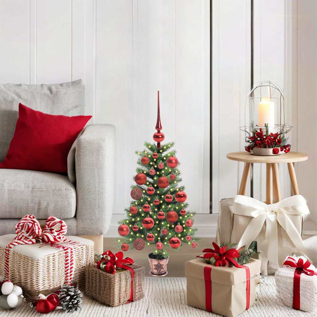 COSWIN Christmas Tree with 150 LEDs with Stand Green 65 cm PE - Style and Chic