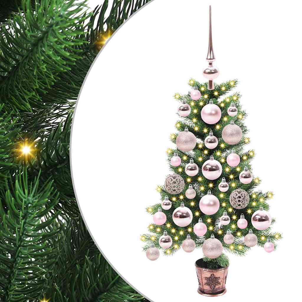 COSWIN Christmas Tree with 150 LEDs with Stand Green 65 cm PE - Tyrell & Tyrell