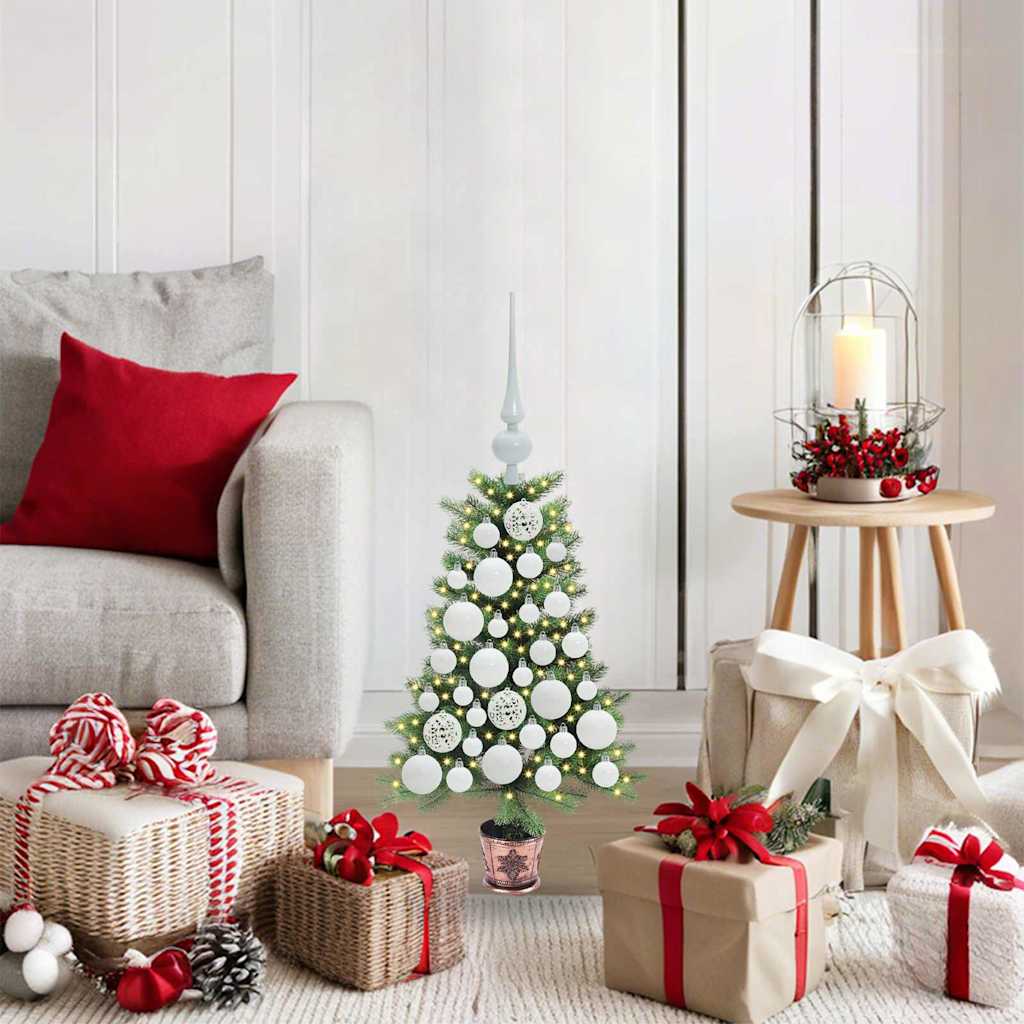 COSWIN Christmas Tree with 150 LEDs with Stand Green 65 cm PE - Unbeatable Bargains