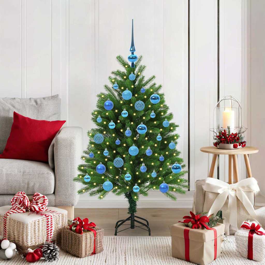 BRISNO Christmas Tree with 150 LEDs with Stand Green 120 cm PE - Decor Base