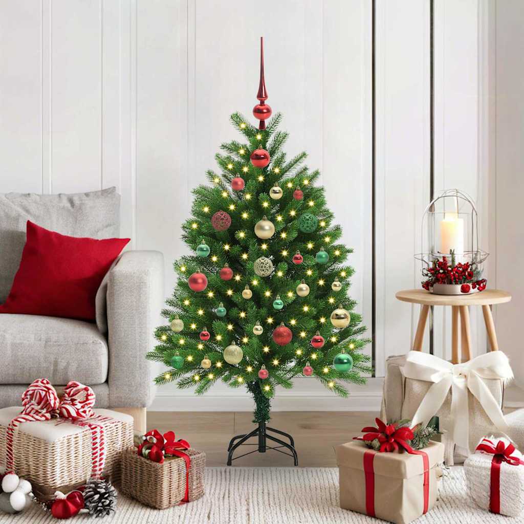 BRISNO Christmas Tree with 150 LEDs with Stand Green 120 cm PE - Design Hut