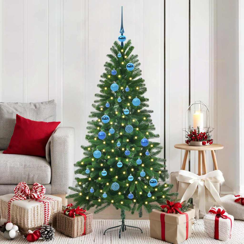 BRISNO Christmas Tree with 150 LEDs with Stand Green 150 cm PE - Style and Chic