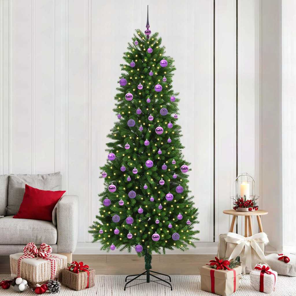 BRISNO Christmas Tree with 300 LEDs with Stand Green 240 cm PE - Merkel Designers