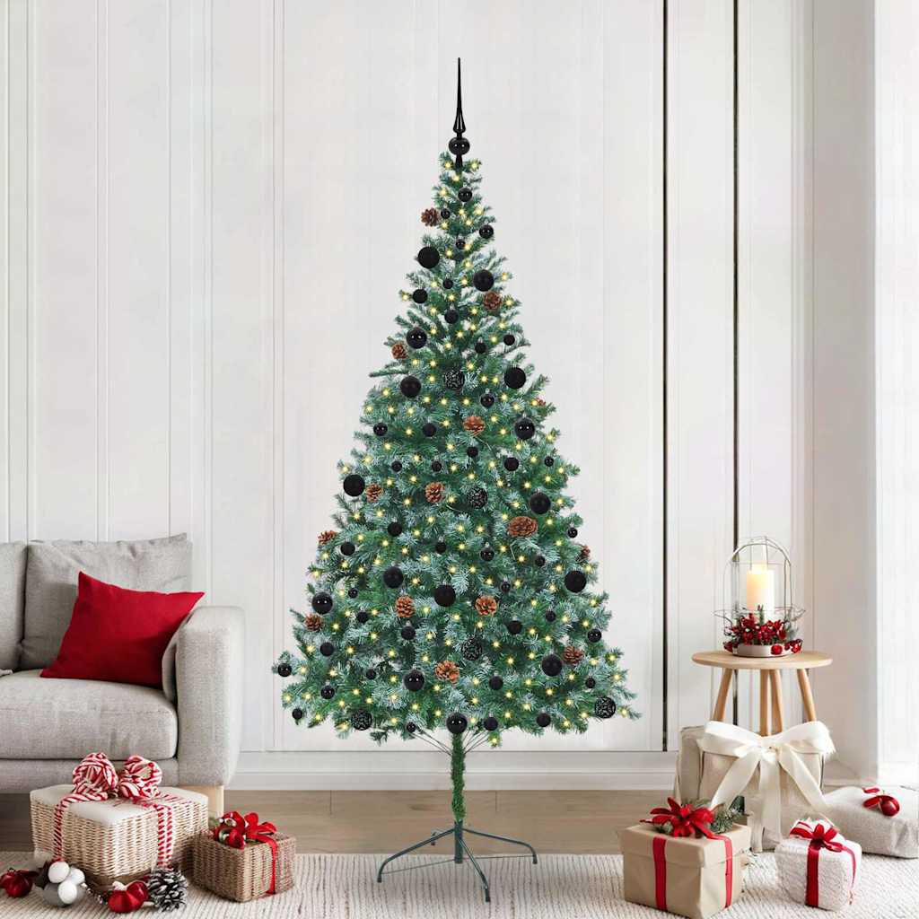 CHERLI Artificial Christmas Tree with Stand Green 210 cm PVC and Steel - Direct Imports