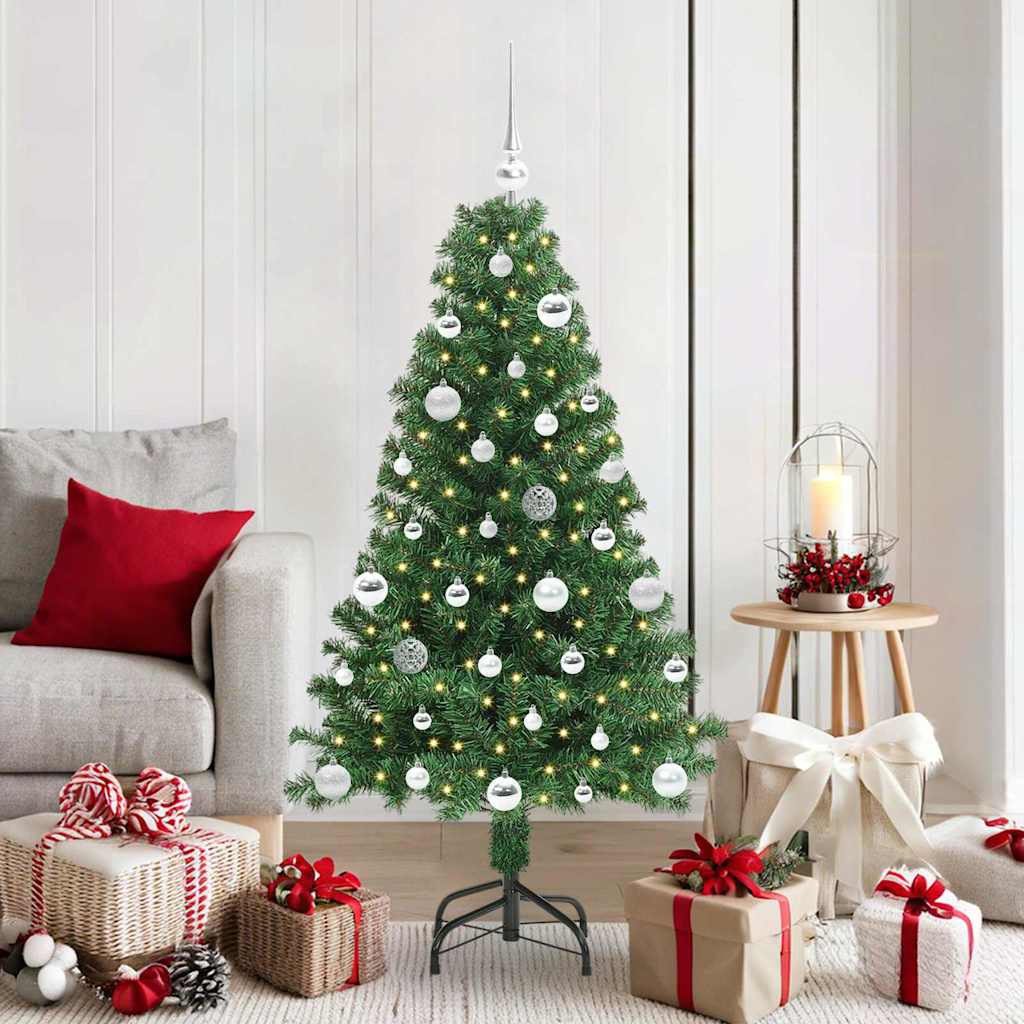 COSDEN Artificial Christmas Tree with 150 LEDs with Stand Green 150 cm - Discount Dealers