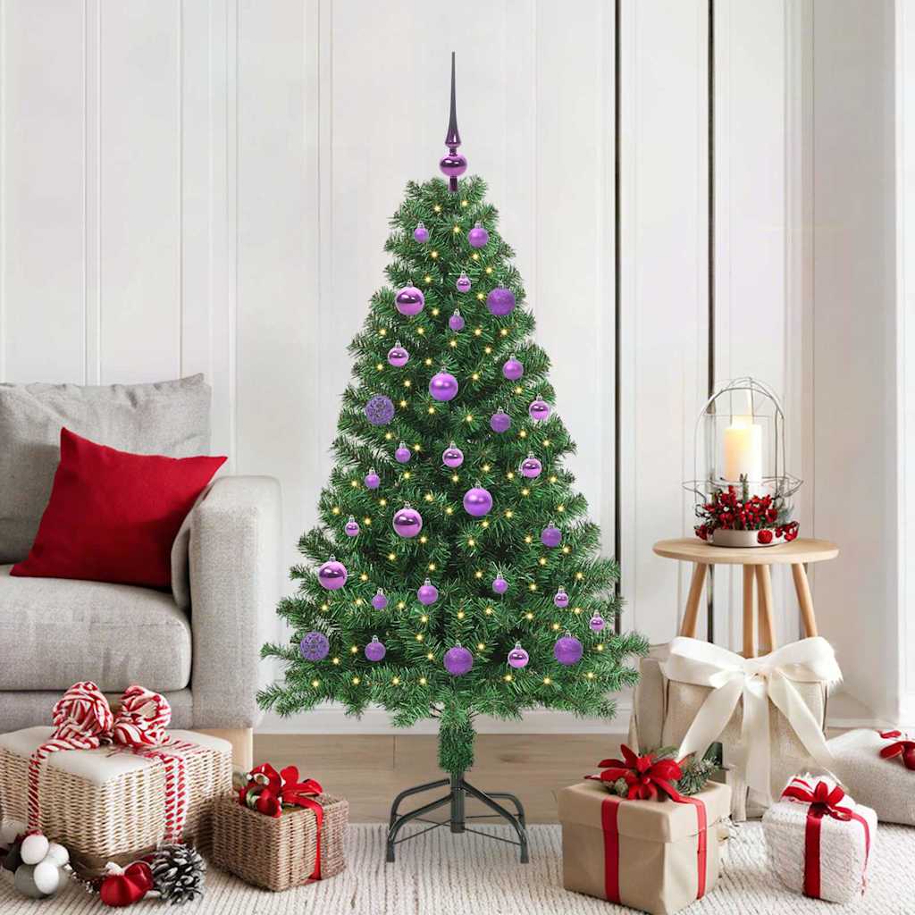 COSDEN Artificial Christmas Tree with 150 LEDs with Stand Green 150 cm - Merkel Designers