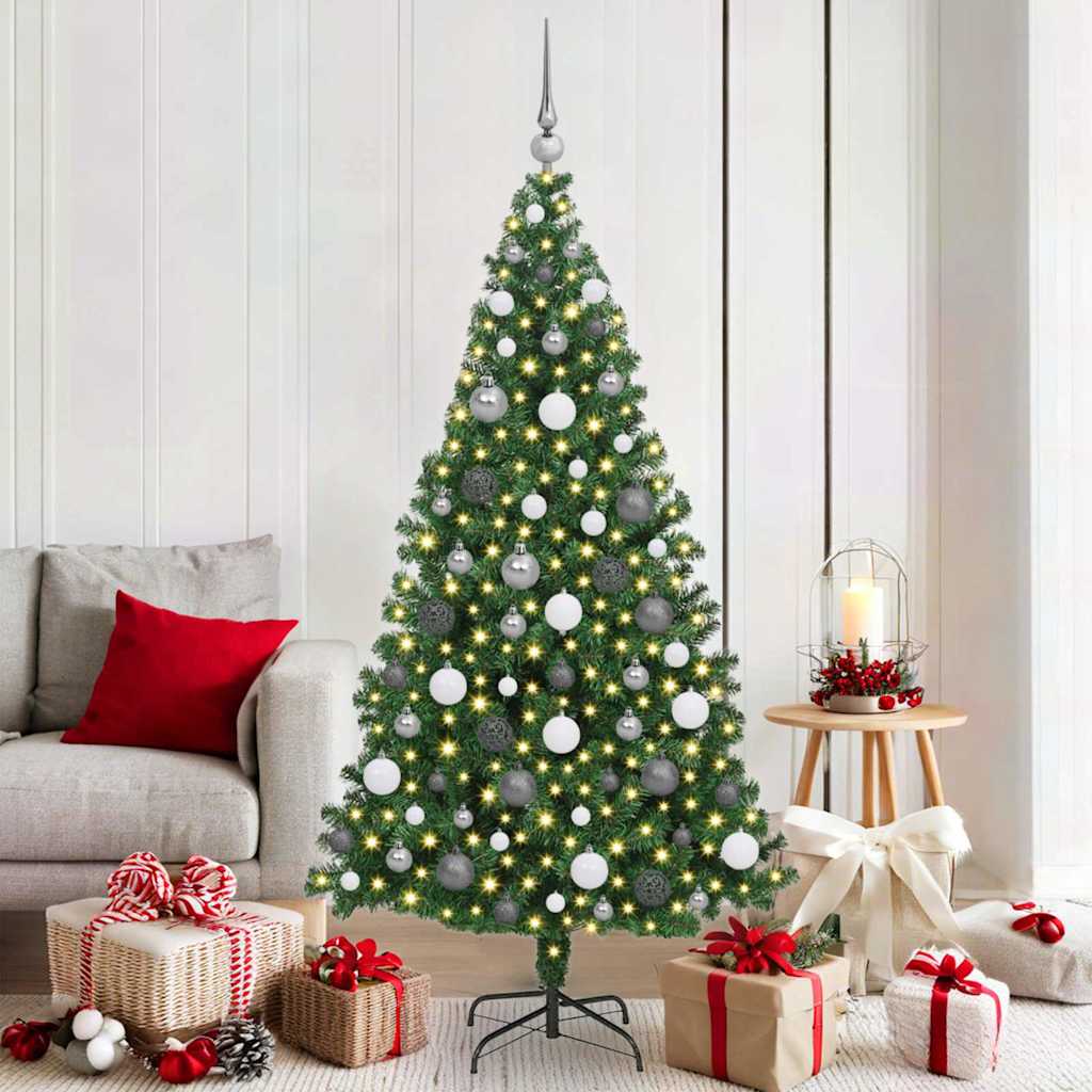 COSDEN Artificial Christmas Tree with 300 LEDs with Stand Green 180 cm - Style and Chic