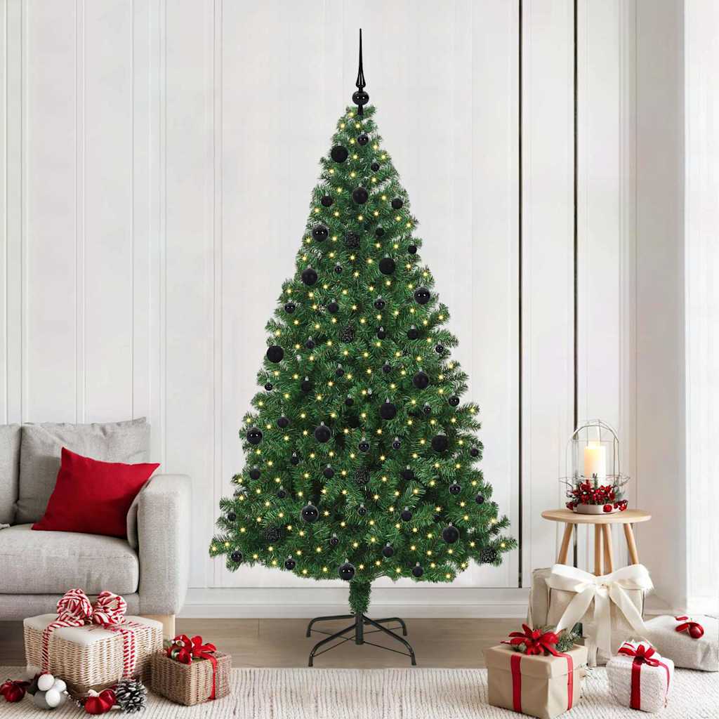 COSDEN Artificial Christmas Tree with 300 LEDs with Stand Green 210 cm - Discount Dealers