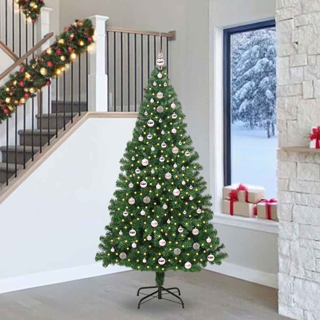 COSDEN Artificial Christmas Tree with 300 LEDs with Stand Green 240 cm - All Things Good