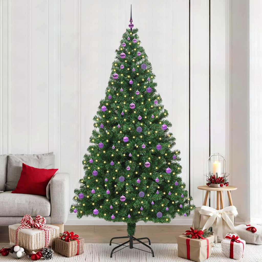 COSDEN Artificial Christmas Tree with 300 LEDs with Stand Green 240 cm - Decor Base