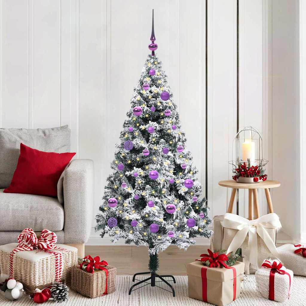 COSDEN Artificial Christmas Tree with 150 LEDs with Stand Green 150 cm - Design Hut