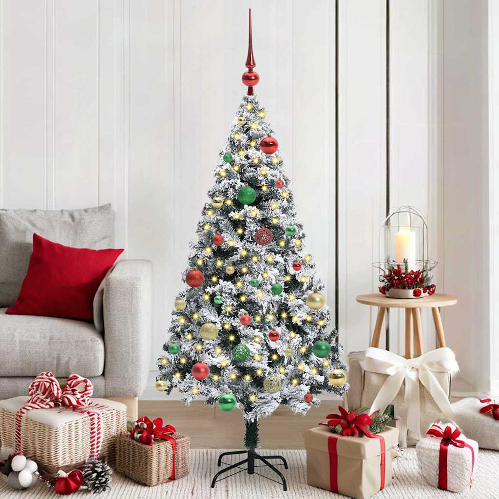 COSDEN Artificial Christmas Tree with 150 LEDs with Stand Green 150 cm - Discount Dealers