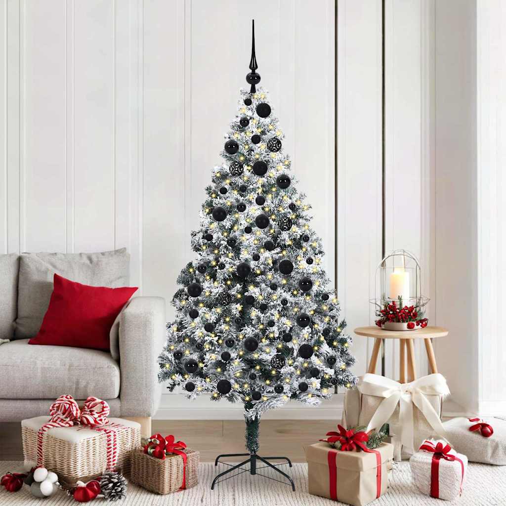 COSDEN Artificial Christmas Tree with 300 LEDs with Stand Green 180 cm - Sid & Sam