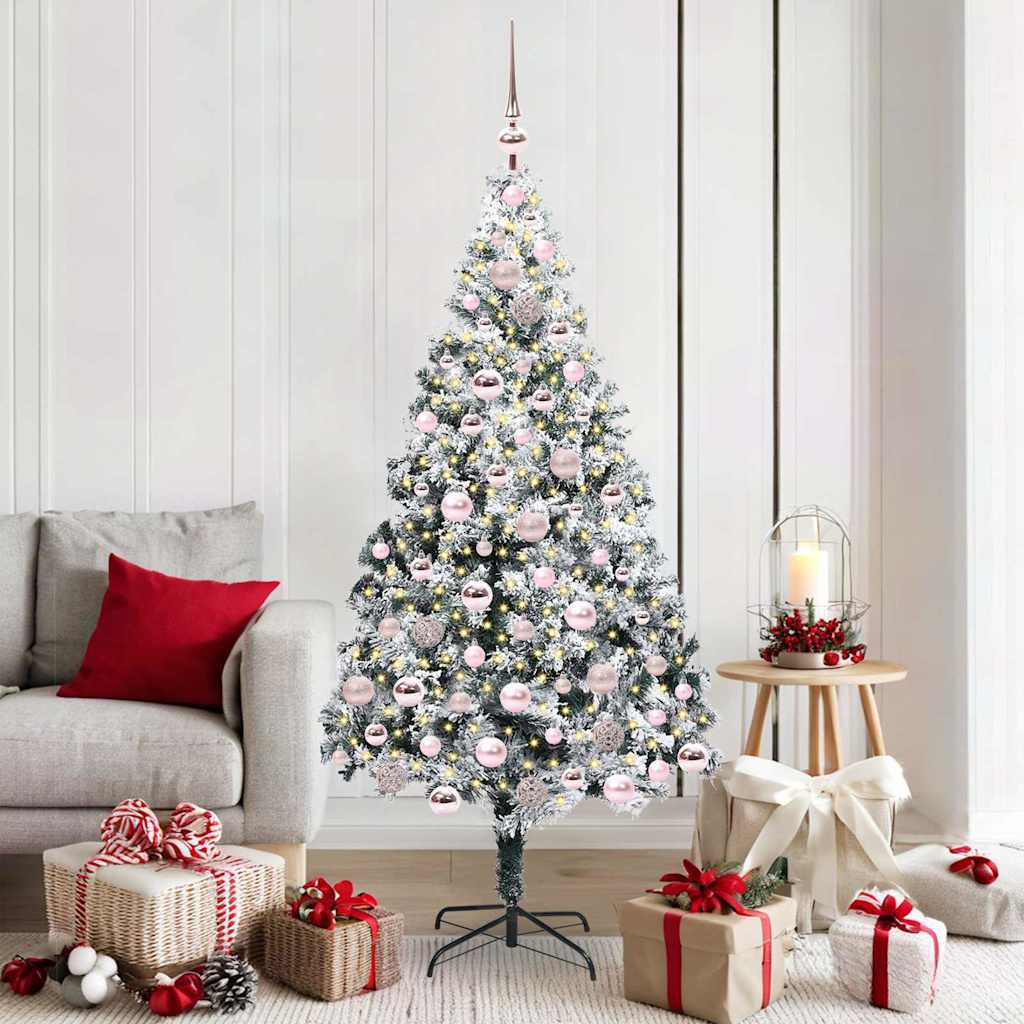 COSDEN Artificial Christmas Tree with 300 LEDs with Stand Green 180 cm - Style and Chic