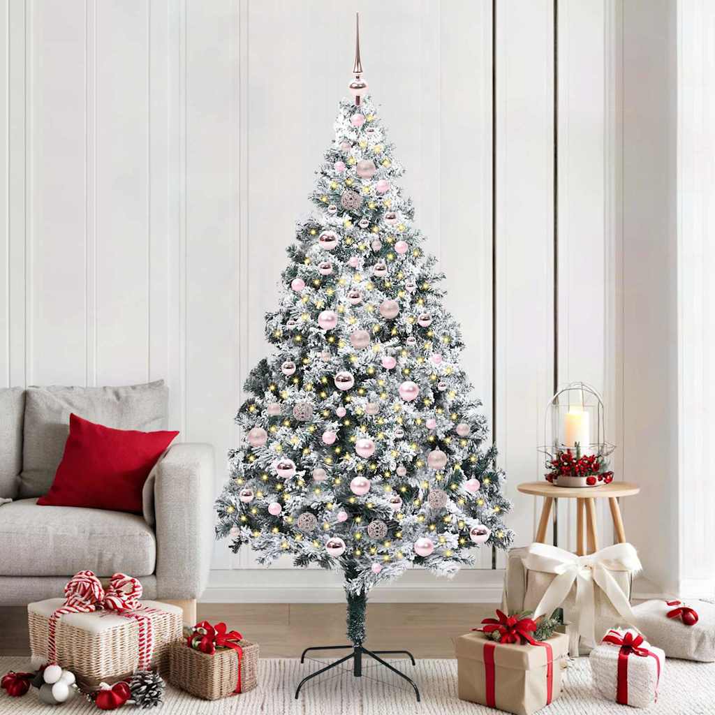 COSDEN Artificial Christmas Tree with 300 LEDs with Stand Green 210 cm - Design Hut