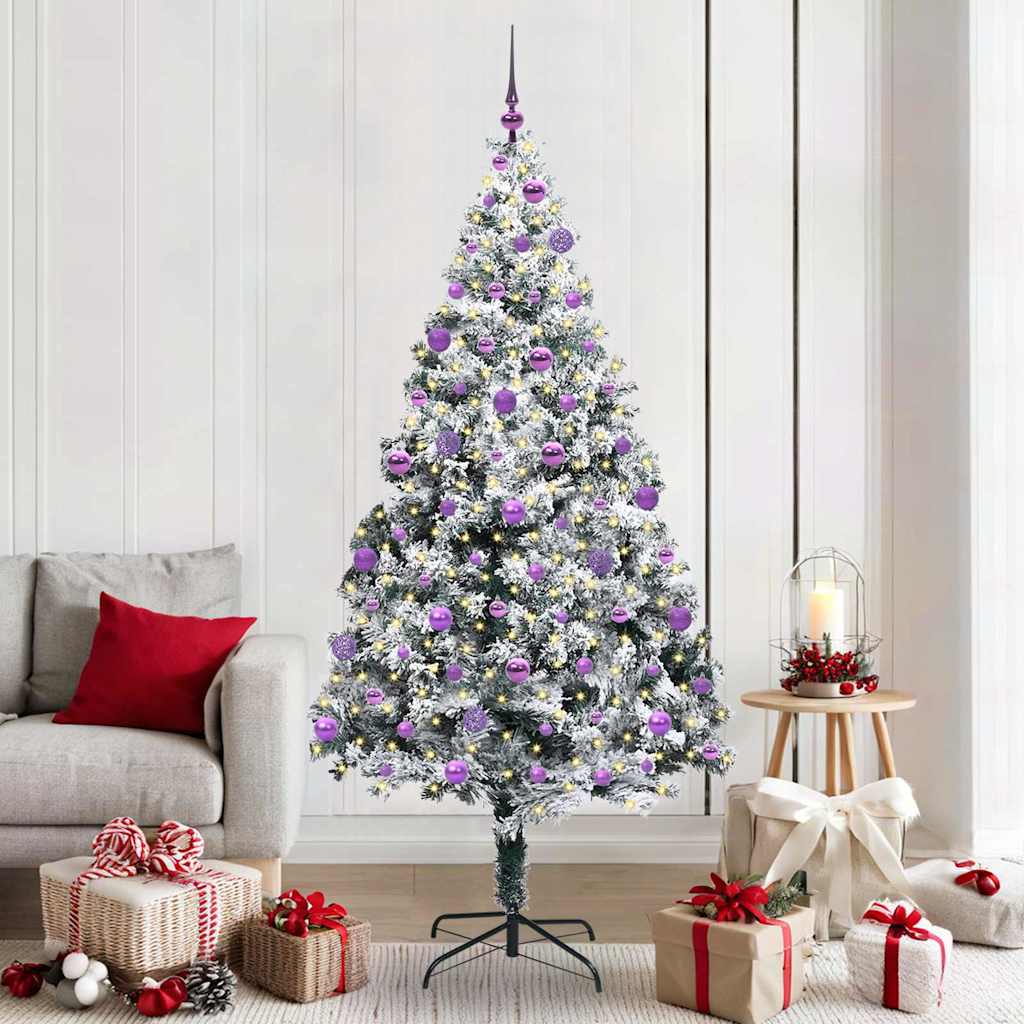 COSDEN Artificial Christmas Tree with 300 LEDs with Stand Green 210 cm - Merlin Deals