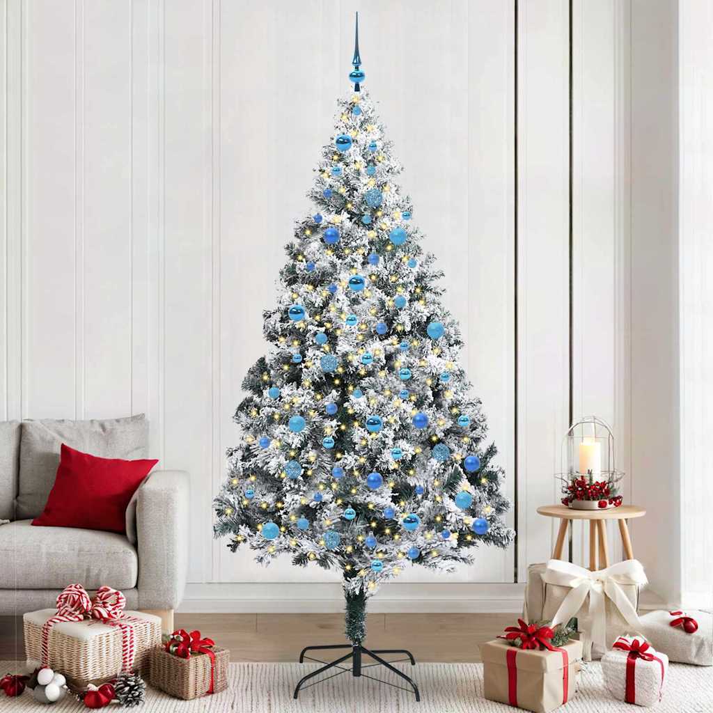 COSDEN Artificial Christmas Tree with 300 LEDs with Stand Green 240 cm - Casper Homes