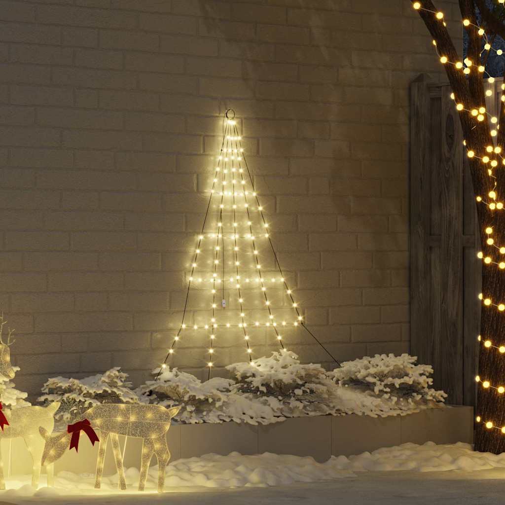FLIRRA LED Christmas Tree with Ground Spikes Warm White 180 cm Metal - All Things Good