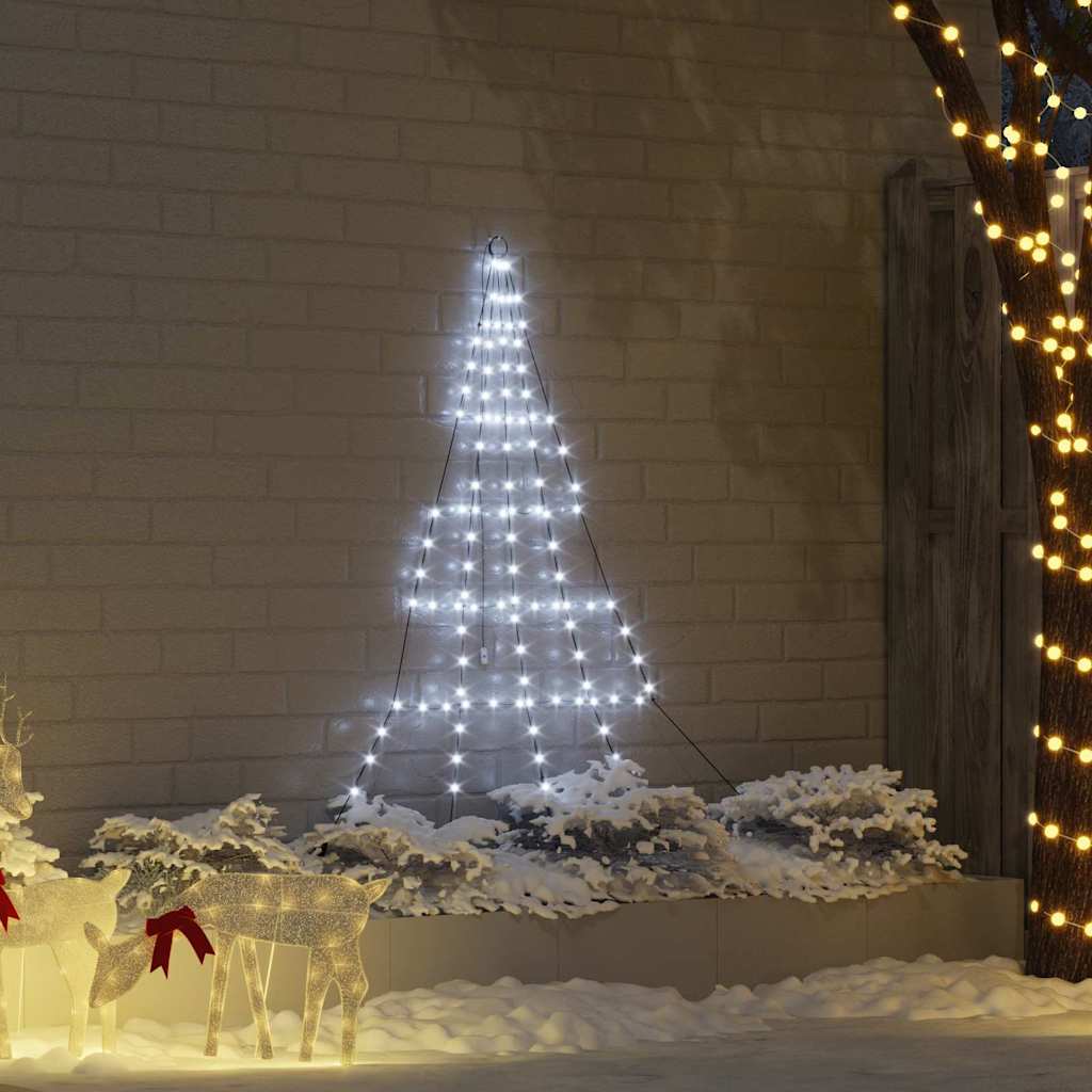 FLIRRA LED Christmas Tree with Ground Spikes Cool White 180 cm Metal - Brittle & Co