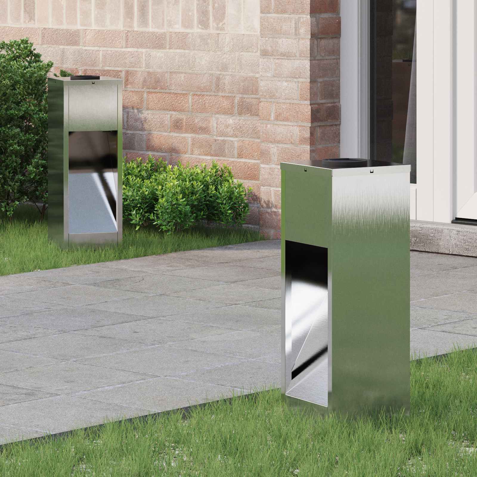 NIEBRO Solar Led Pathway Light 2 pcs Stainless Stainless Steel - Design Hut