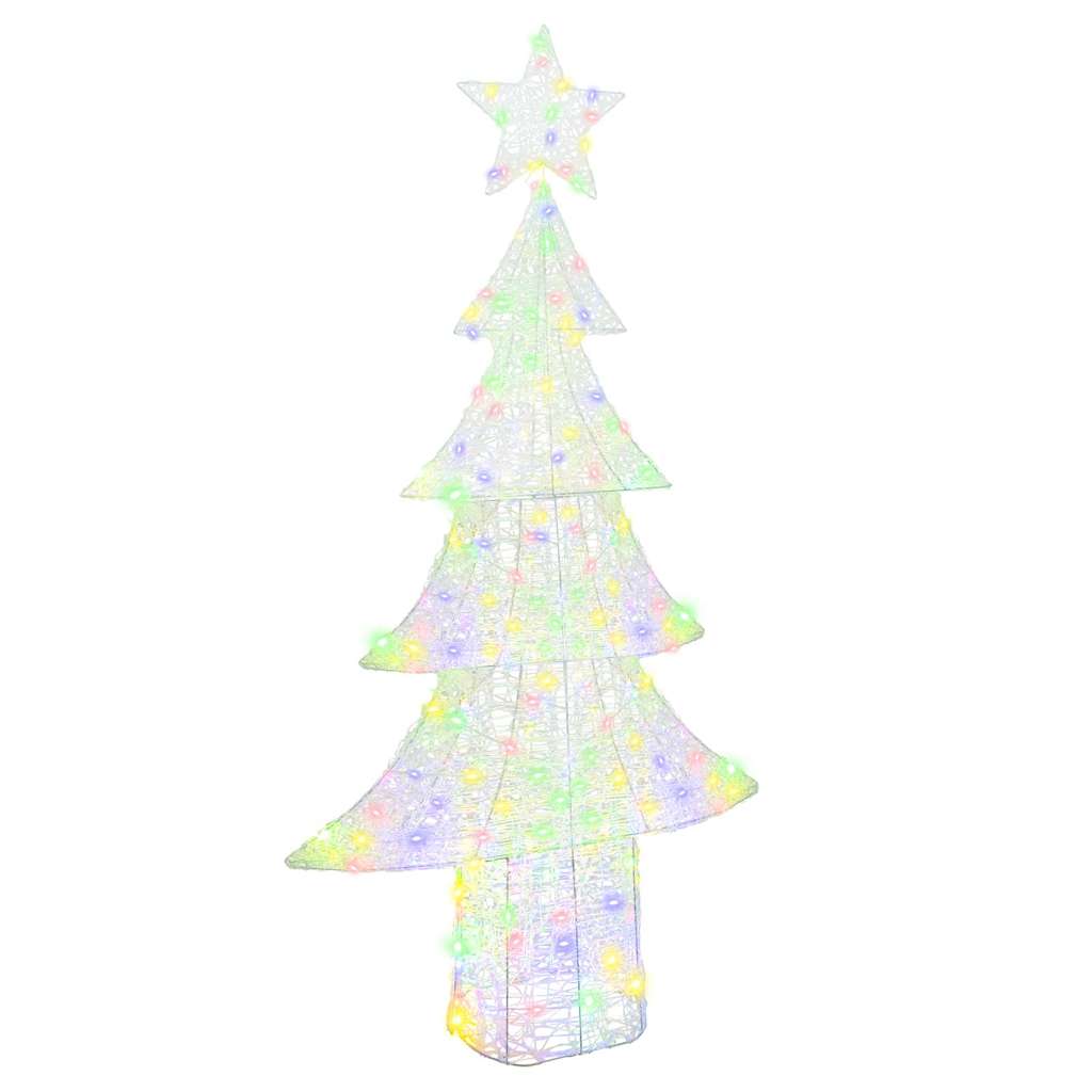 FLYNOR Christmas Tree with 240 LEDs Multicolour 180 cm Acrylic - Merlin Deals