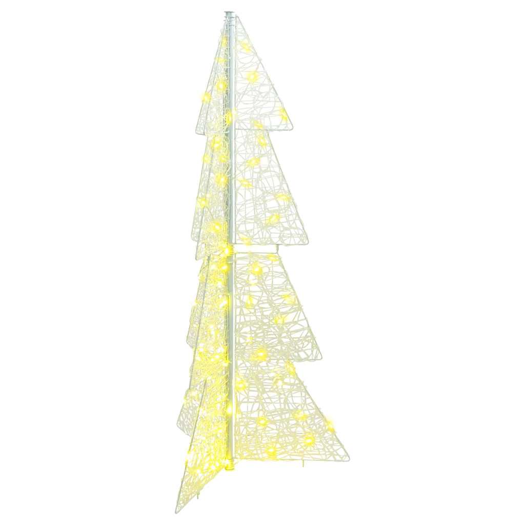 FROVIA Christmas Tree with 100 LEDs Warm White 120 cm Acrylic - Decor Base