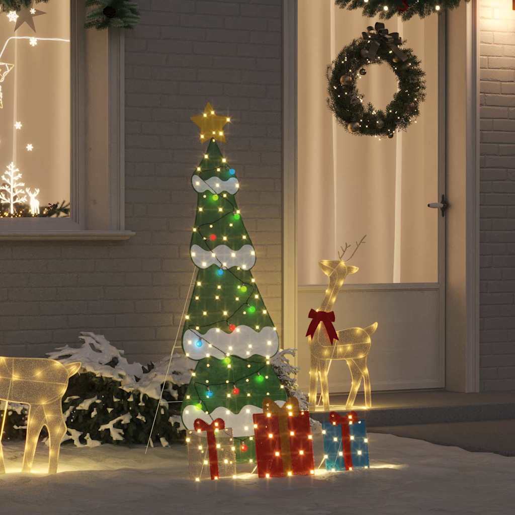 FROSTIQ Lighted Christmas Tree with 3 Gift Boxes 2D Warm White 150 cm - The Home Maker