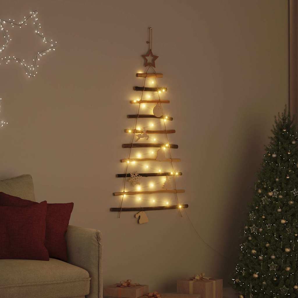 SLEEMA Christmas Tree with 30 LEDs Natural 90 cm Solid Ash wood - R and M Furniture