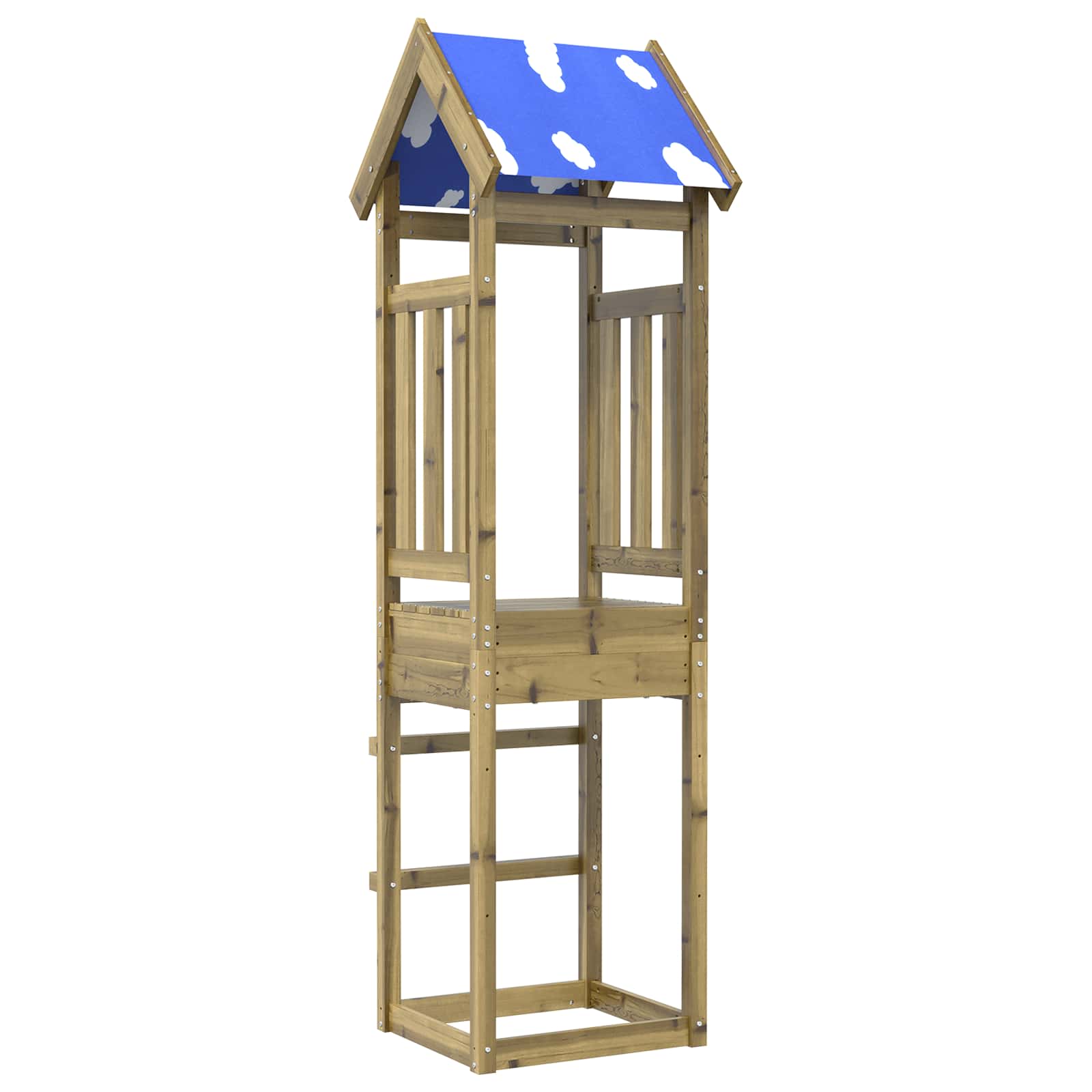 STON Play Tower 52.5x46.5x208 cm Solid Impregnated Wood - Brown - Design Hut