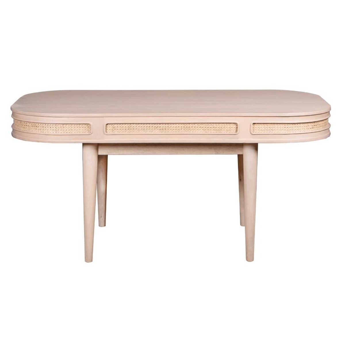 Roberts Cane & Mango Wood Dining Table - Elfrida Interiors