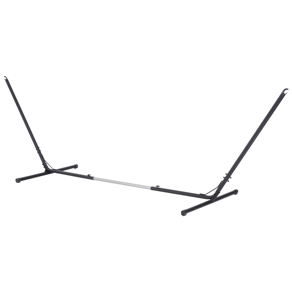 Metal Adjustable Hammock Stand - Black - The Garden Savant