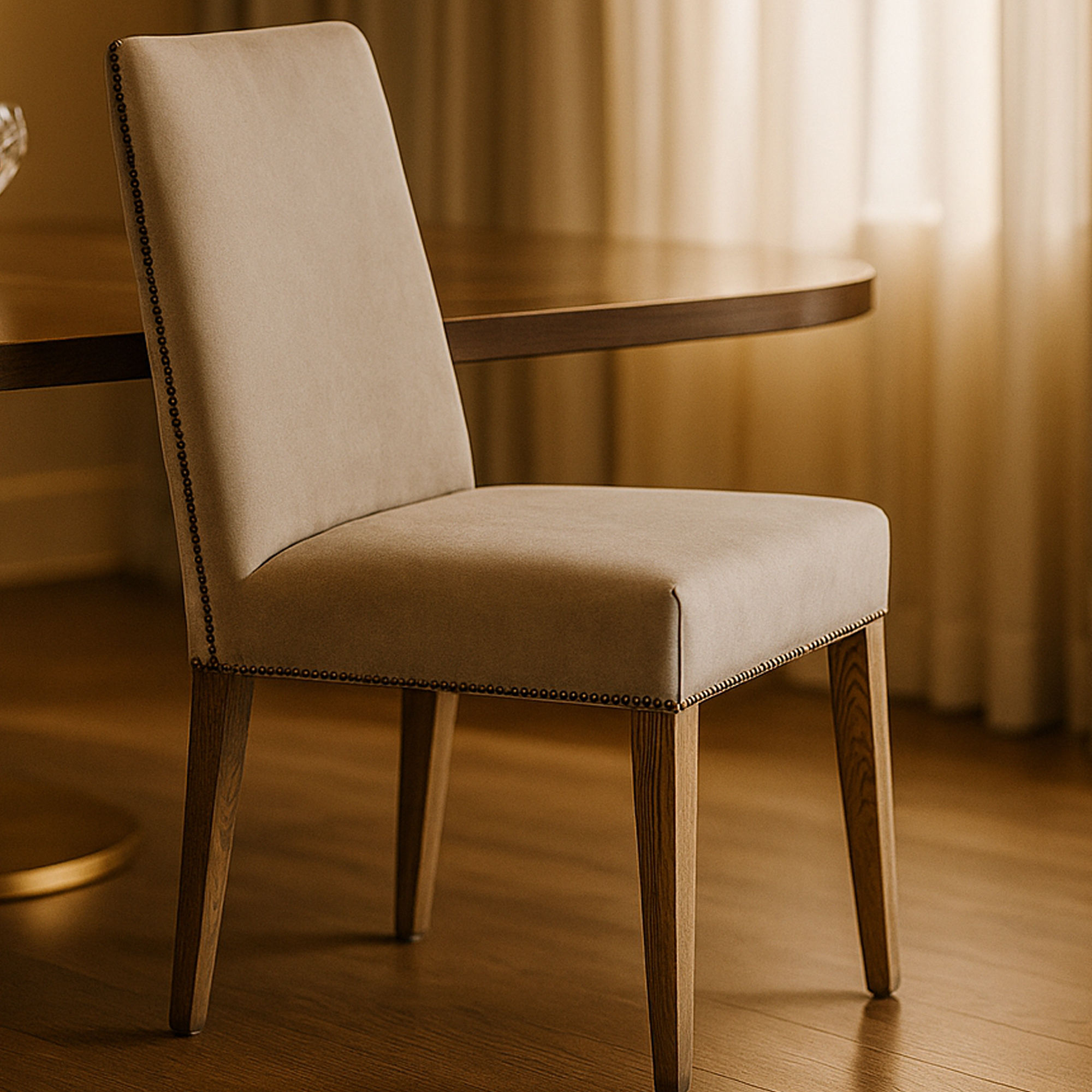 BRACKENWOOD Dining Chair Cement Linen - Set of 2 - Galvin and Galloway