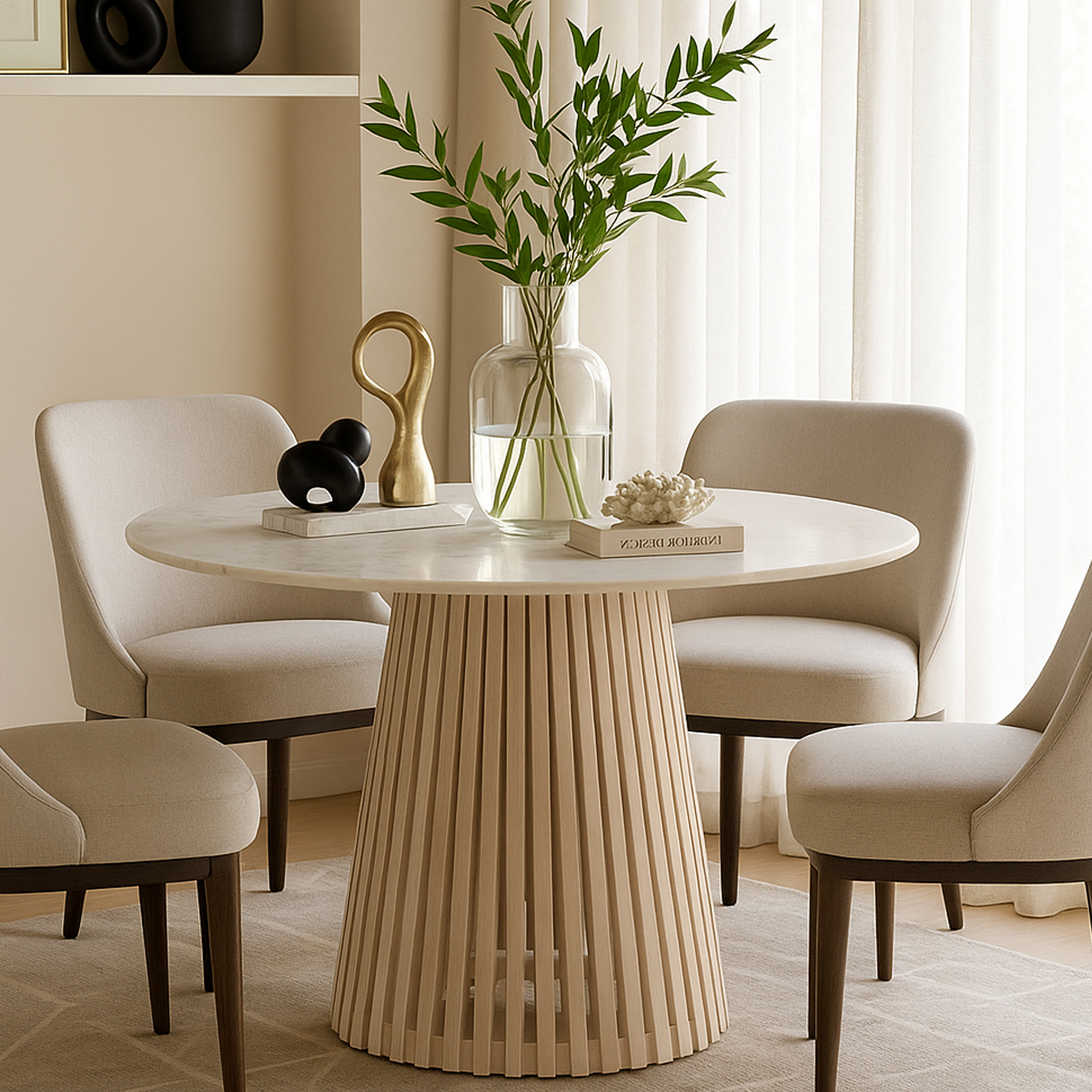 BRAMLEY Round Dining Table - Galvin and Galloway