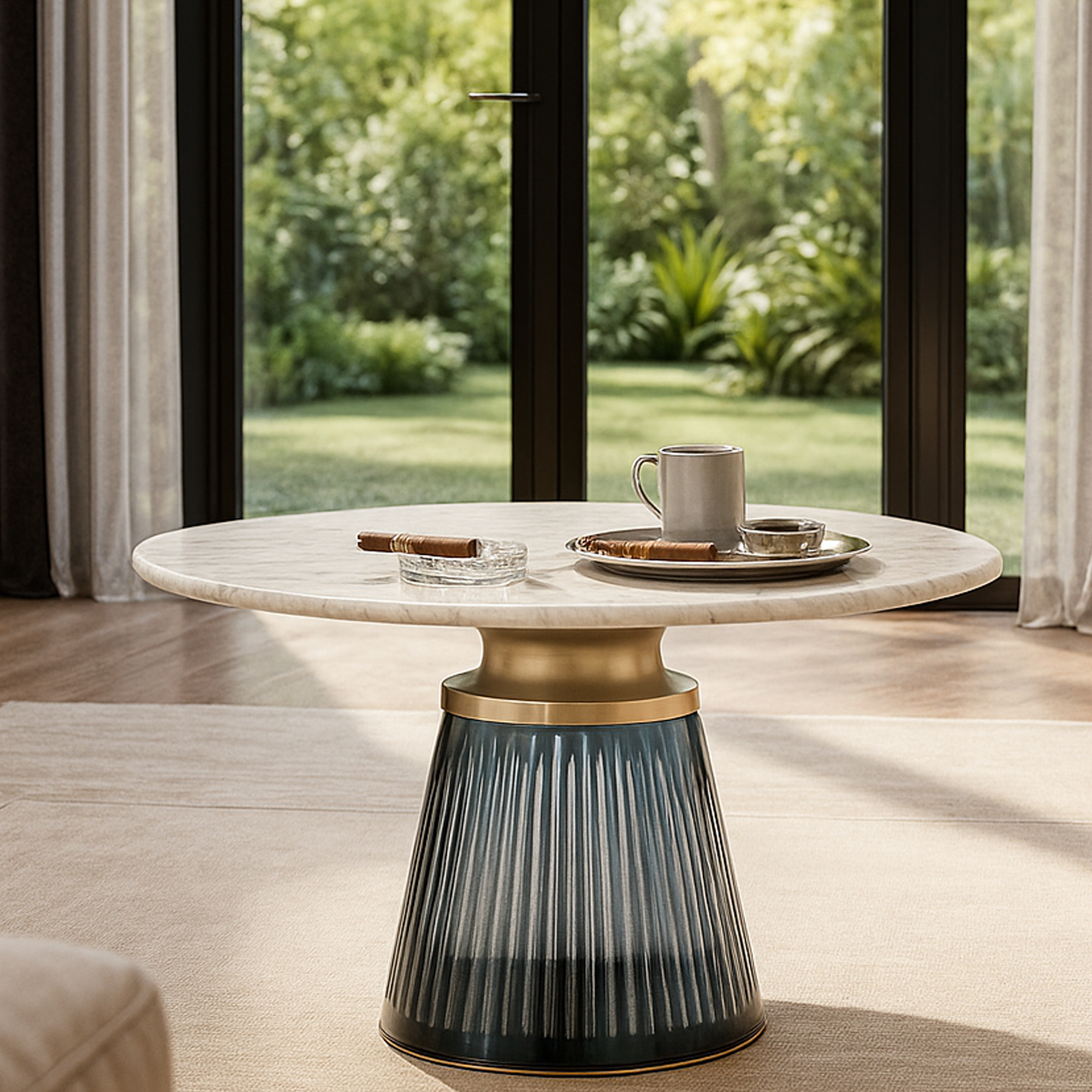 BRIGHTON Coffee Table Blue - Galvin and Galloway
