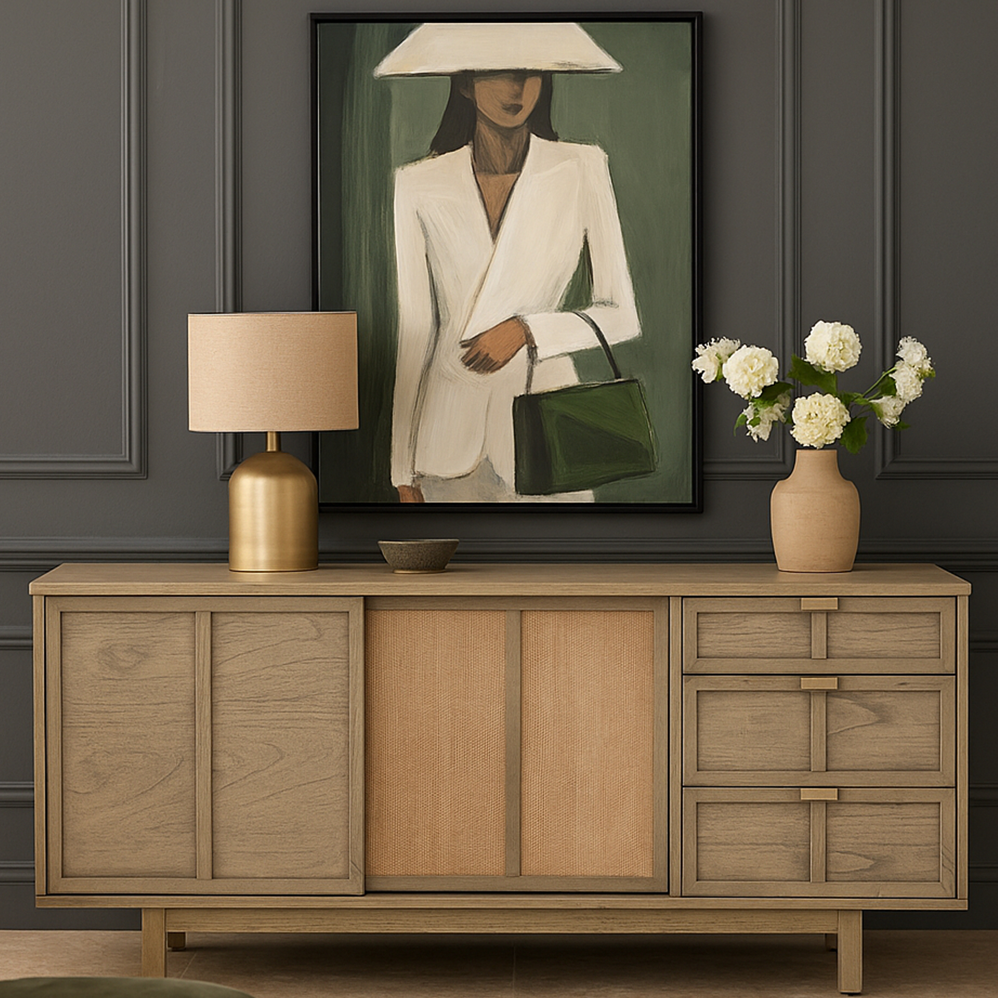 CHISWICK 3 Drawer 2 Door Sideboard - Galvin and Galloway