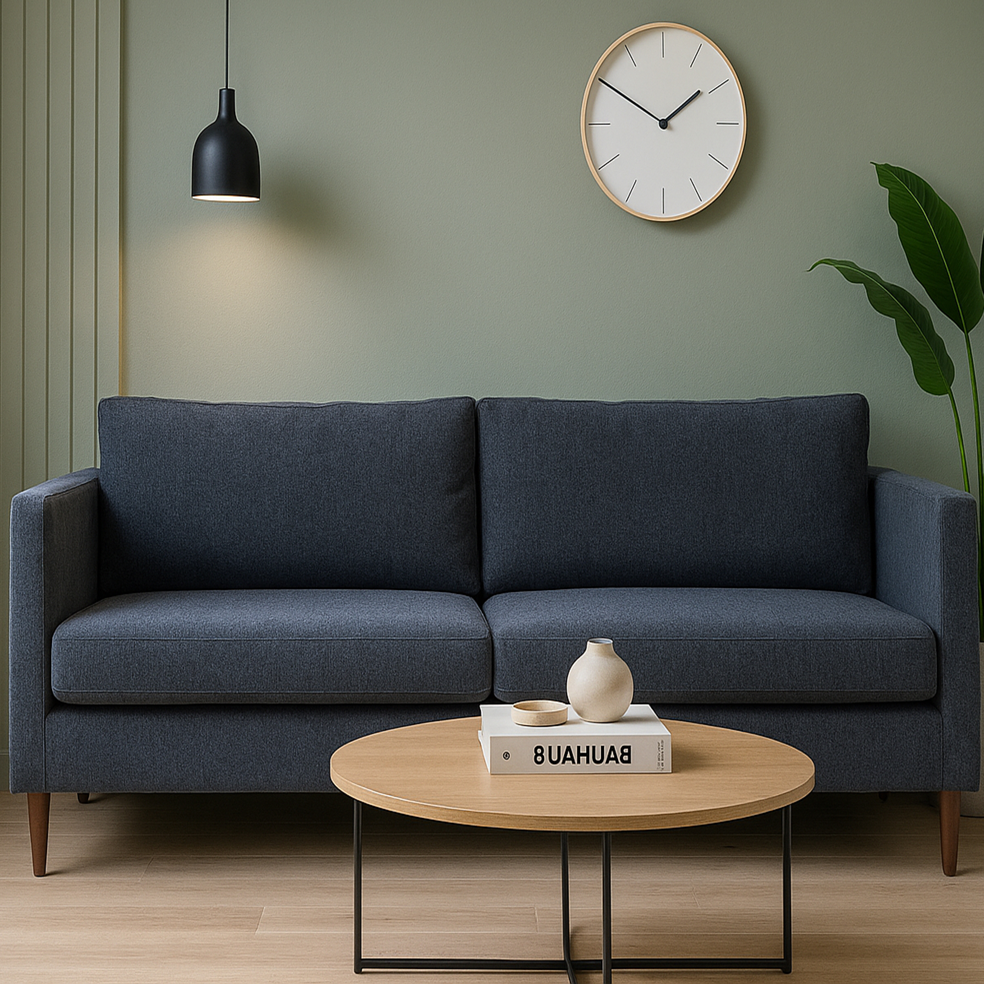 CRANLEIGH Fabric 3 Seater Sofa - Charcoal - Galvin and Galloway