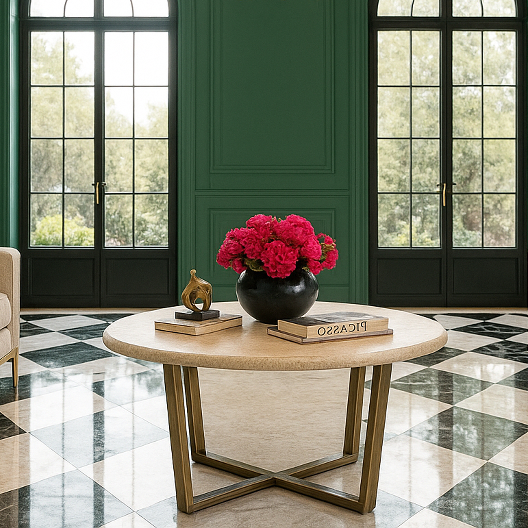 EDGEWOOD Round Coffee Table - Galvin and Galloway