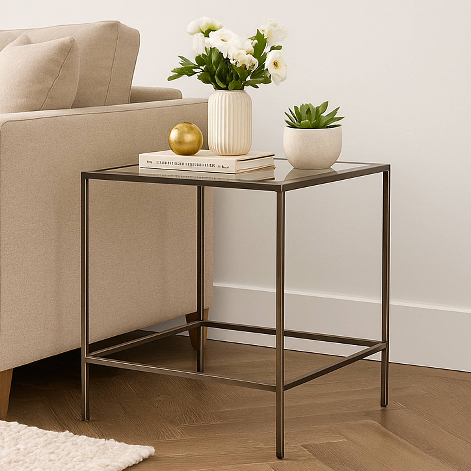 ELLESMERE Side Table Bronze - Galvin and Galloway