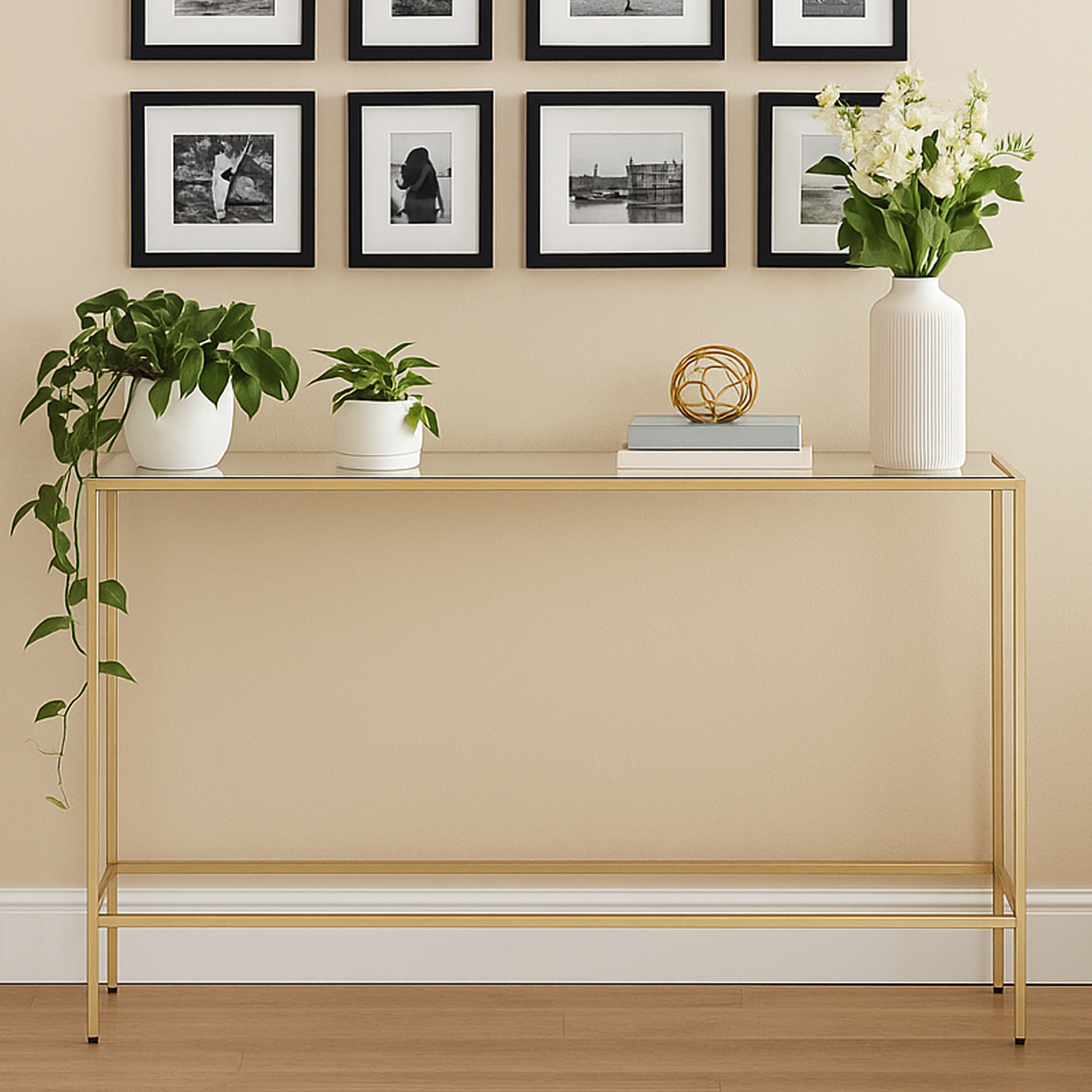 ELLESMERE Console Table - Gold - Galvin and Galloway