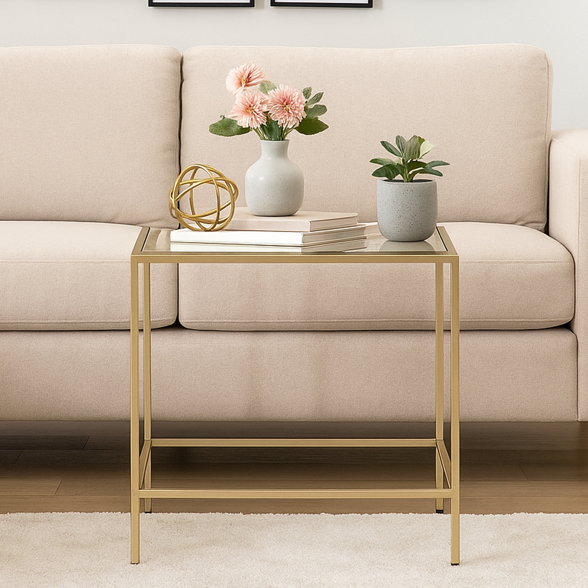 ELLESMERE Side Table Gold - Galvin and Galloway