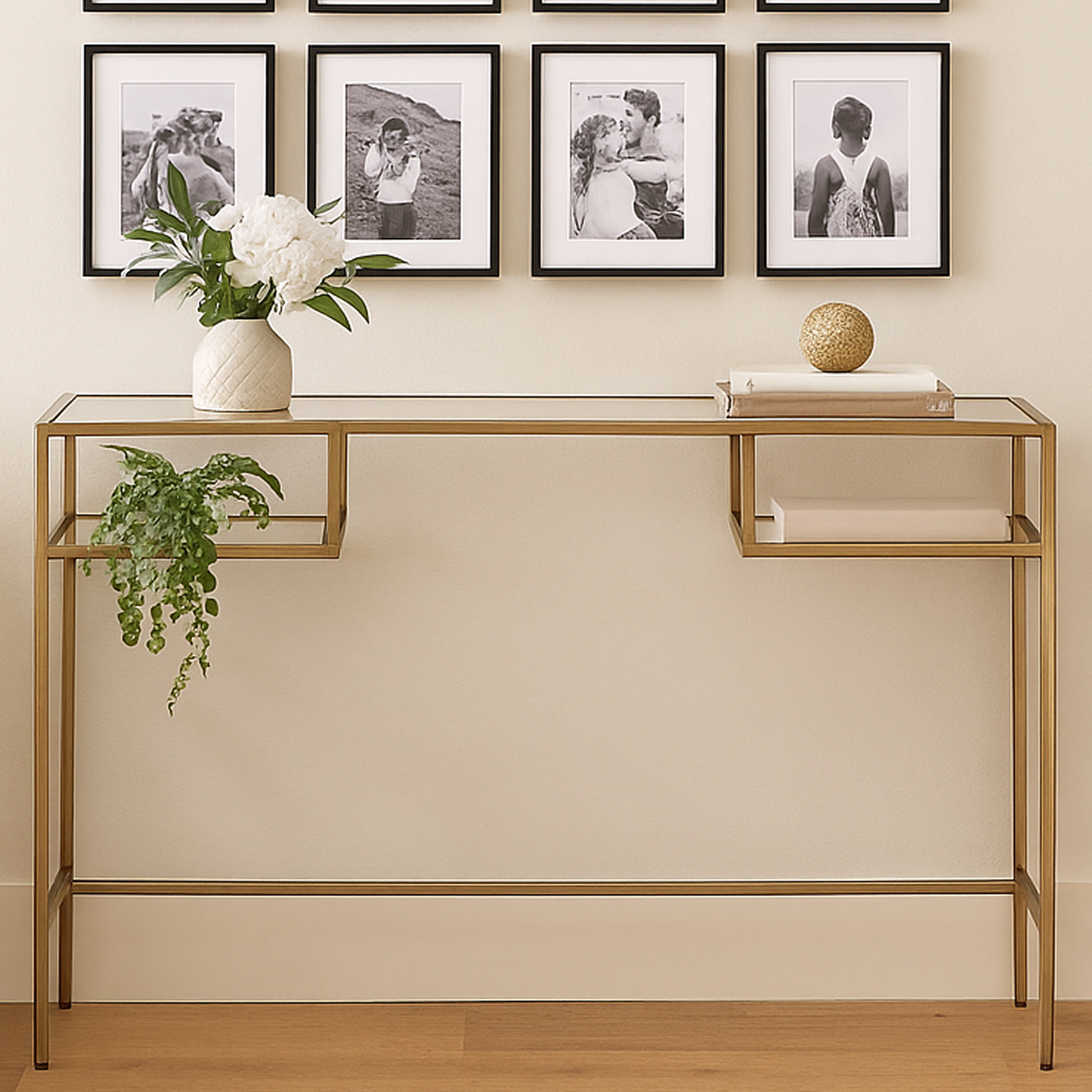 ELLESMERE Office Desk - Gold - Galvin and Galloway